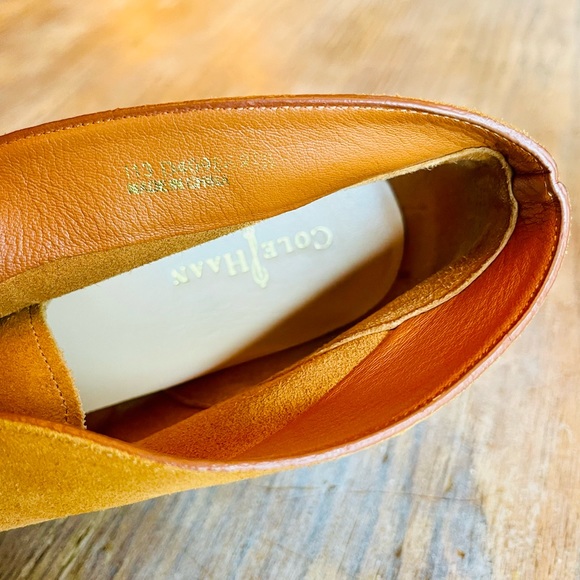 Cole Haan Britt Women's Size 8.5 Shoes Brown Lace Up Chukka Boots Wedge Suede - Picture 9 of 9